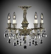 American Brass & Crystal FM2015-A-02G-PI - 5 Light Finisterra Flush Mount