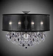 American Brass & Crystal FM6541-O-16G-PI-HL - 8 Light Llydia Semi Flush