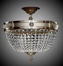 American Brass & Crystal FM8002-P-10W - 8 Light Valencia Flush Mount