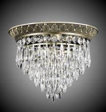 American Brass & Crystal FM8815-U-04G - 15"W L.E.D Corinthian SPIRE Flush Mount
