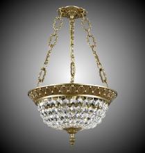 American Brass & Crystal PD8212-P-13S - 12"W 3 Light Corinthian Pendant