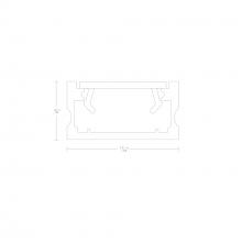 WAC US LED-T-CH5-AL - InvisiLED? 5ft Surface Mounted Channel