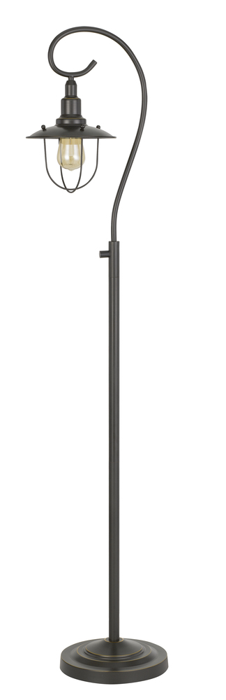 60W Vigo Metal Downbridge Floor Lamp (Edison Bulb included)