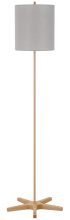 CAL Lighting BO-3196FL - 100W Metal Floor Lamp with Wooden Base