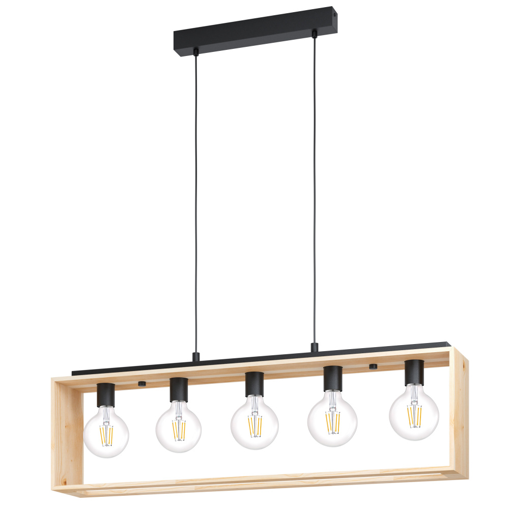 Famborough - 5 LT Open Bulb Linear Pendant