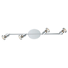Eglo US Stocking 200401A - 4 LT Fixed Track Light w/ a Chrome Finish & Adjustable Lamp Heads