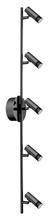 Eglo US Stocking 201224A - 5 LT Integrated LED Track Light w/ a Black Chrome Finish