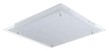 Eglo US Stocking 201298A - 1 LT Integrated LED Ceiling Light w/ Matte Nickel Finish & White Structured Glass