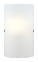 Eglo US Stocking 20131A - 1 LT Wall Sconce w/ a Matte Nickel Finish & Frosted Glass Shade