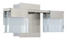 Eglo US Stocking 201439A - Vicino 12.6 in. W x 5.71 in. H Satin Nickel Dimmable Integrated LED Vanity Light with