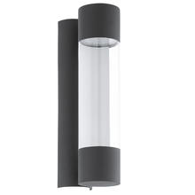 Eglo US Stocking 202562A - LED Outdoor Wall Light w/ Anthracite Finish & Clear Acrylic Shade