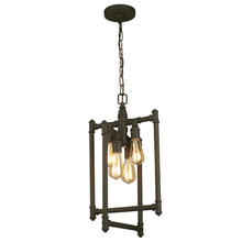 Eglo US Stocking 202836A - 4 LT Open Frame, Open Bulb Pendant w/ Matte Bronze Finish