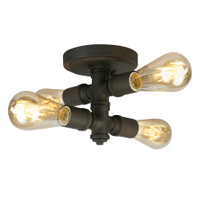Eglo US Stocking 202838A - 4 LT Open Bulb Ceiling Light w/ Matte Bronze Finish