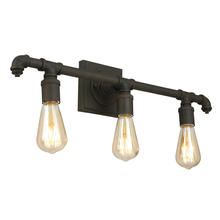 Eglo US Stocking 202841A - 3 LT Open Bulb Bath/Vanity Light w/ a Matte Bronze Finish