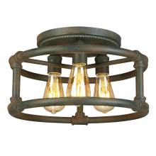 Eglo US Stocking 202851A - 3 LT Open Bulb Ceiling Light w/ a Zinc Finish