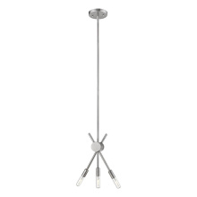 Eglo US Stocking 203479A - 3 LT Open Bulb Mini Pendant w/ Polished Nickel Finish & Semi-Adjustable Arms