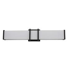 Eglo US Stocking 204124A - 1 LT LED Bath/Vanity Light w/ Matte Black Finish & White Acrylic Shade