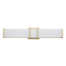 Eglo US Stocking 204126A - 1 LT LED Bath/Vanity Light w/ Brushed Gold Finish & White Acrylic Shade