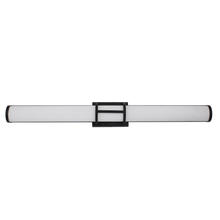 Eglo US Stocking 204133A - LED Bath/Vanity Light w/ Matte Black Finish & White Acrylic Shade