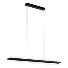 Eglo US Stocking 204361A - 1 LT Integrated LED Linear Pendant w/ Black Finish & Clear Acrylic Diffuser