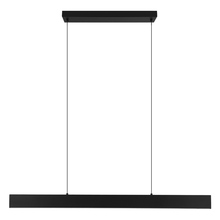Eglo US Stocking 204376A - 1 LT Integrated LED Linear Pendant w/ Matte Black Finish & White Diffuser