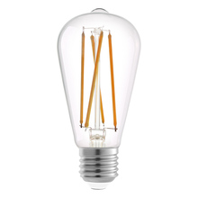 Eglo US Stocking 204615A - 4.5W Clear LED ST19-E26/Medium (Standard) Base Bulb 500 Lumens, 3000K (10 pack)