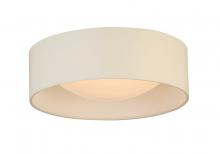 Eglo US Stocking 204719A - Integrated LED 12" Ceiling Light w/ White Fabric Shade & White Acrylic Diffuser