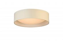 Eglo US Stocking 204723A - Integrated LED 16" Ceiling Light w/ White Fabric Shade & White Acrylic Diffuser