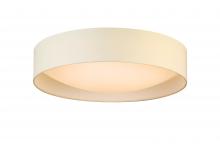 Eglo US Stocking 204726A - Integrated LED 20" Ceiling Light w/ White Fabric Shade & White Acrylic Diffuser