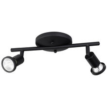 Eglo US Stocking 205138A - 2 LT Fixed Track Light w/ a Black Finish & Black Adjustable Lamp Heads