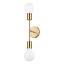 Eglo US Stocking 205331A - 2 LT Open Bulb Wall Light w/ a Brushed Gold Finish
