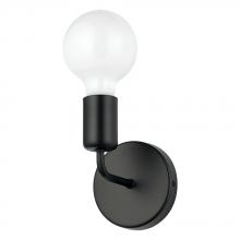 Eglo US Stocking 205335A - 1 LT Open Bulb Wall Light w/ a Matte Black Finish
