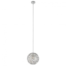 Eglo US Stocking 205637A - 1 LT Pendant w/ Chrome Finish & Geometric Shaped Chrome Shade