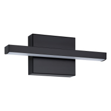 Eglo US Stocking 206228A - 1 LT LED Bath/Vanity Light w/ Black Finish & White Acrylic Diffuser