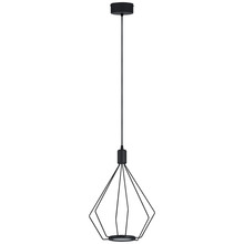 Eglo US Stocking 39321A - 2 LT LED Pendant w/ Black Finish & Black Metal Shade