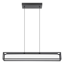 Eglo US Stocking 39629A - 1 LT LED Linear Pendant w/ Black Finish & White Acrylic Diffuser