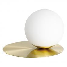 Eglo US Stocking 39954A - 1 LT Table Lamp w/ Brushed Brass Finish & White Opal Glass Shade