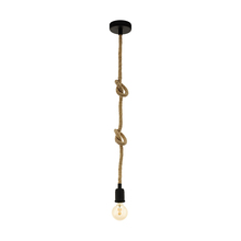Eglo US Stocking 43256A - 1 LT Open Bulb Rope Pendant