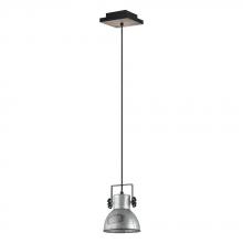 Eglo US Stocking 49619A - 1 LT Pendant w/ a Distressed Zinc & Black Finish
