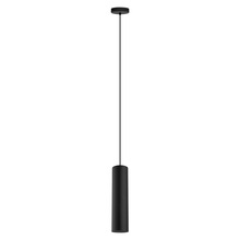 Eglo US Stocking 62557A - 1 LT Cylinder Pendant w/ Matte Black Finish