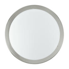 Eglo US Stocking 82941A - 2 LT Ceiling Light w/ Matte Nickel Finish & Satin Glass Shade