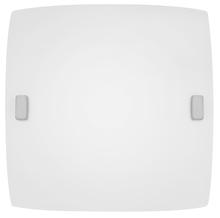 Eglo US Stocking 83241A - 1 LT Square Ceiling Light w/ Matte Nickel Finish & Satin Glass