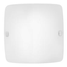 Eglo US Stocking 83242A - 1 LT Square Ceiling Light w/ Matte Nickel Finish & Satin Glass