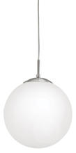 Eglo US Stocking 85262A - 1 LT Pendant w/ a Matte Nickel Finish & Opal Glass Shade