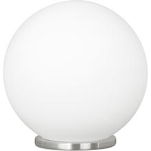 Eglo US Stocking 85264A - 1 LT Table Lamp w/ a Siliver Finish & Opal Glass
