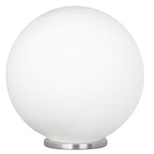 Eglo US Stocking 85265A - 1 LT Table Lamp w/ a Siliver Finish & Opal Glass