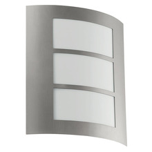 Eglo US Stocking 88139A - 1 LT Outdoor Wall Light w/ Stainless Steel Finish & Acrylic Diffuser