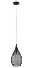 Eglo US Stocking 92252A - 1 LT Pendant w/ a Black Finish & Opal Glass Shade