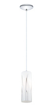Eglo US Stocking 92739A - 1 LT Mini Pendant w/ Chrome Finish & White & Chrome Décor Shade
