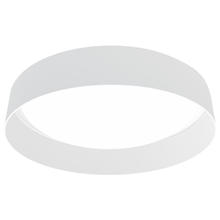 Eglo US Stocking 93388A - 1 LT Integrated LED Ceiling Light w/ White Fabric Shade & White Plastic Diffuser